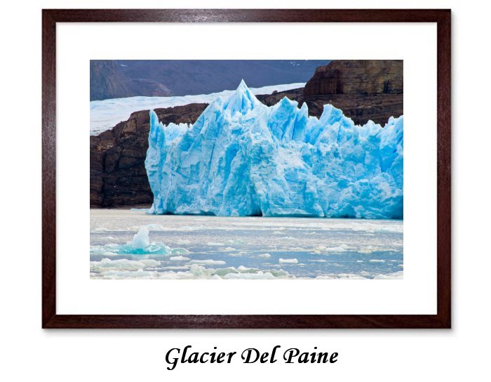 Glacier Del Paine Framed Print